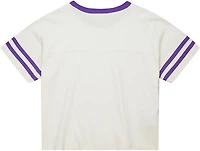 Mitchell & Ness Women's Louisiana State University Tigers Cropped Yoke Short Sleeve T-shirt