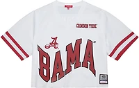 Mitchell & Ness Women's University of Alabama Crimson Tide Cropped Fashion Short Sleeve Jersey