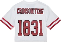 Mitchell & Ness Women's University of Alabama Crimson Tide Cropped Fashion Short Sleeve Jersey