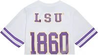 Mitchell & Ness Women's Louisiana State University Tigers Cropped Fashion Short Sleeve Jersey