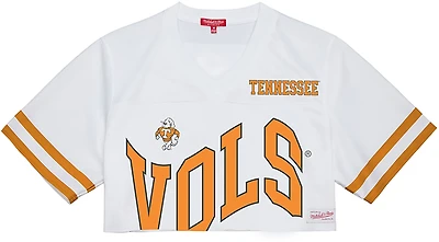 Mitchell & Ness Women's University of Tennessee Volunteers Cropped Fashion Short Sleeve Jersey