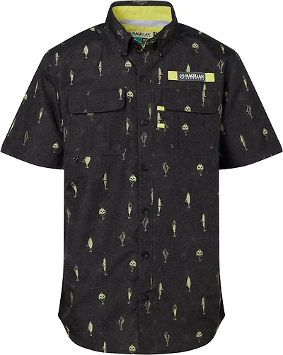 Magellan Outdoors Boys’ Laguna Madre Halloween Tangled Lures Fishing Shirt
