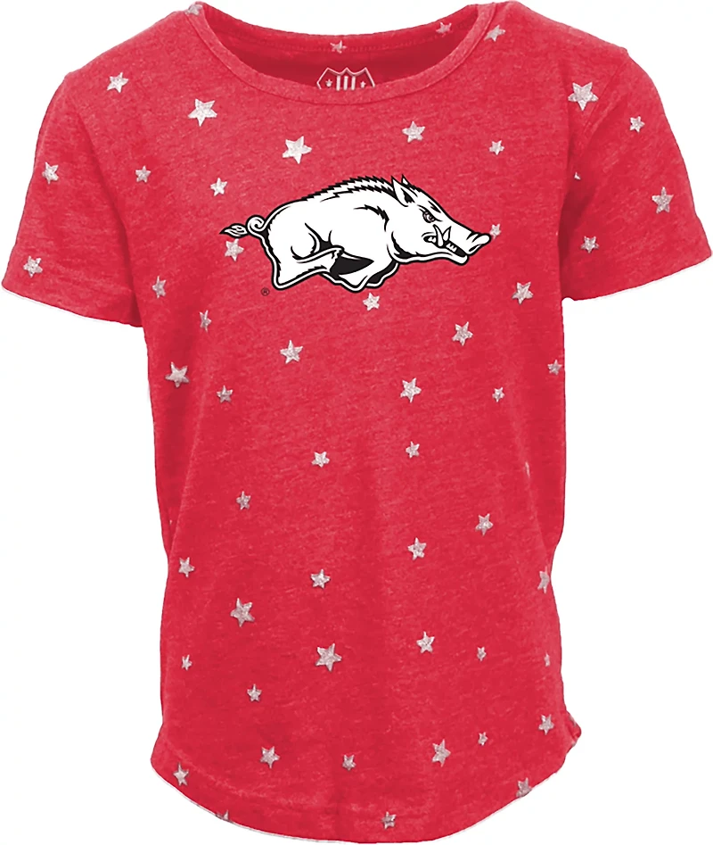 Wes & Willy Girls' Arkansas Shimmer Star T-shirt