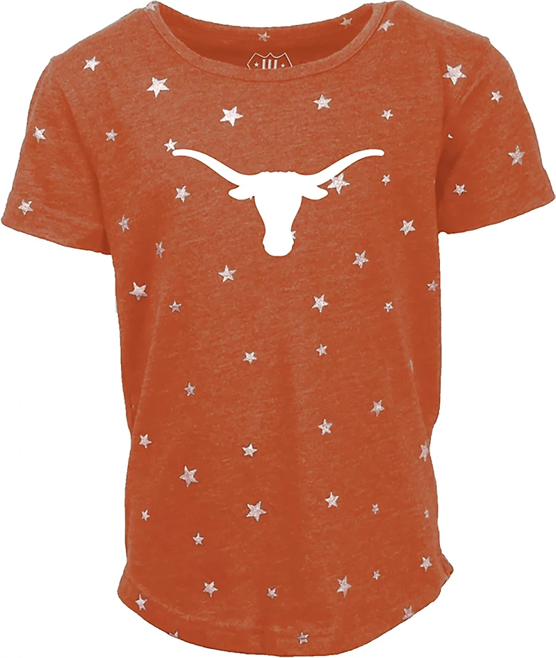 Wes & Willy Girls' Texas Shimmer Star T-shirt
