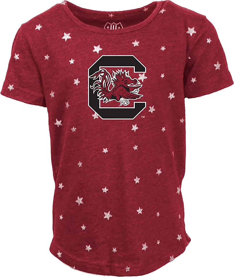 Wes & Willy Girls' South Carolina Shimmer Star T-shirt