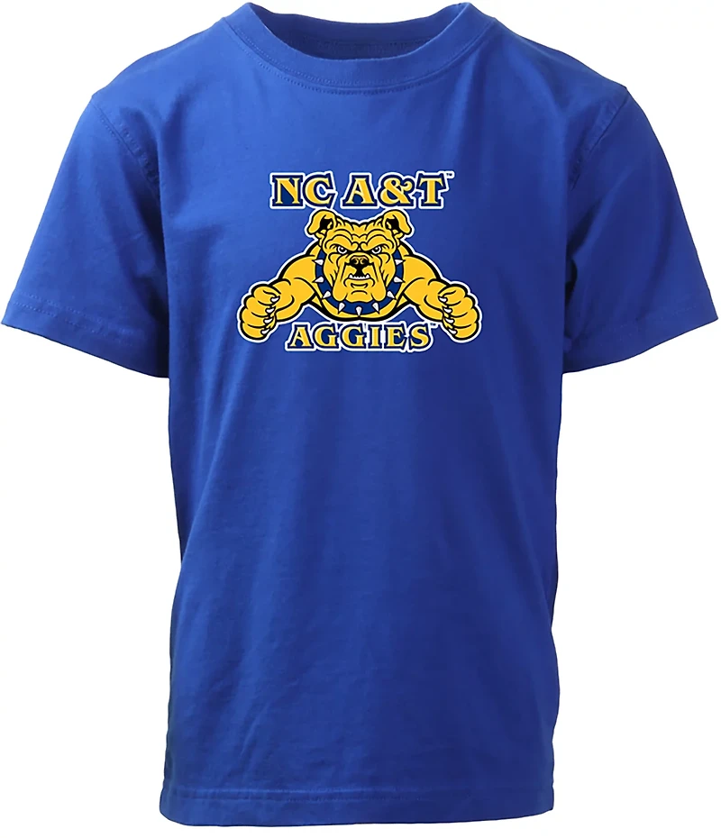Wes & Willy Youth North Carolina A&T Primary Logo T-shirt