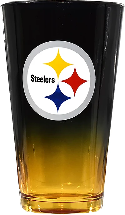 The Memory Company Pittsburgh Steelers 16 oz Ombre Pint Glass