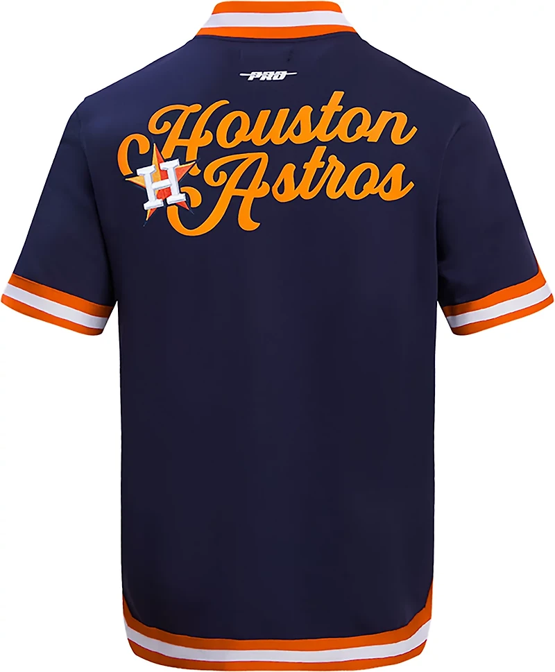 Pro Standard Men's Houston Astros Souvenir Short Sleeve Warm-Up Jacket