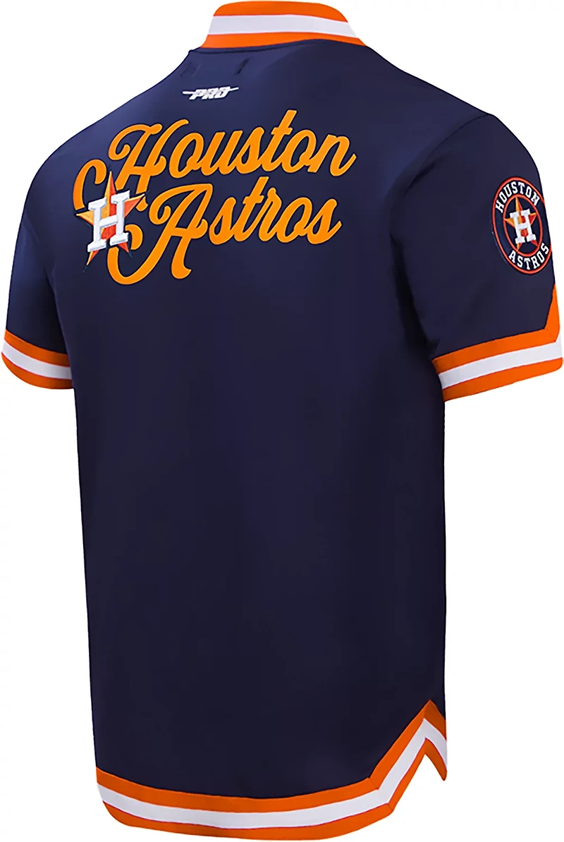 Pro Standard Men's Houston Astros Souvenir Short Sleeve Warm-Up Jacket