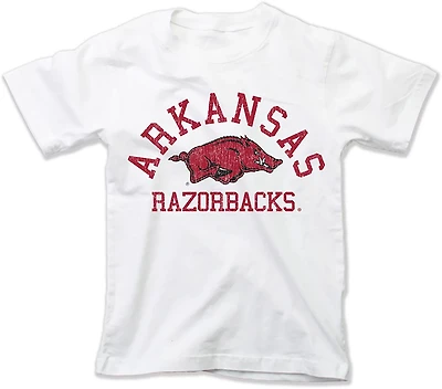 Wes & Willy Youth Arkansas Arch Over Logo T-shirt