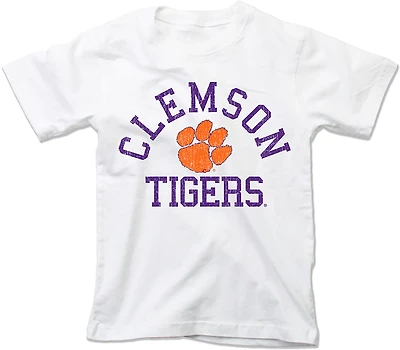 Wes & Willy Youth Clemson Arch Over Logo T-shirt