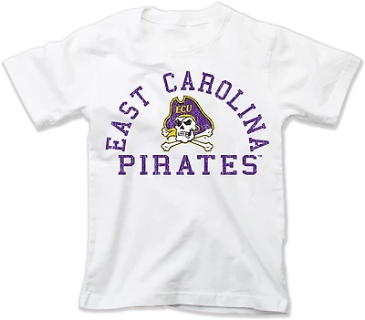 Wes & Willy Youth East Carolina Arch Over Logo T-shirt