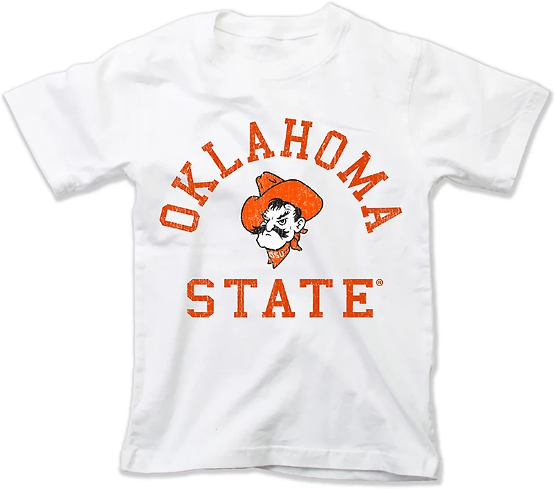 Wes & Willy Youth Oklahoma State Arch Over Logo T-shirt