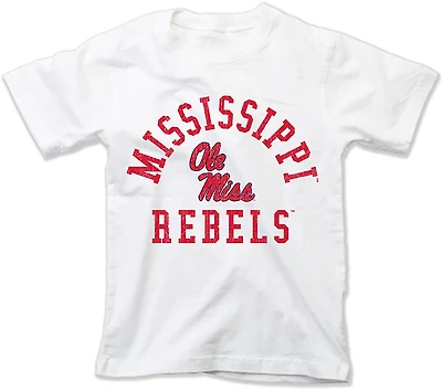 Wes & Willy Youth Ole Miss Arch Over Logo T-shirt