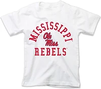 Wes & Willy Youth Ole Miss Arch Over Logo T-shirt