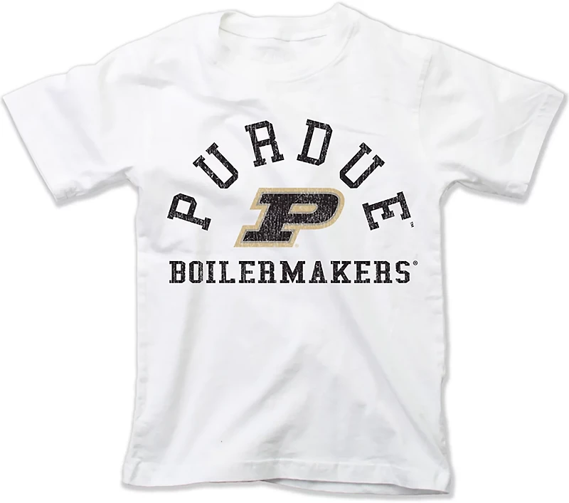 Wes & Willy Youth Purdue Arch Over Logo T-shirt