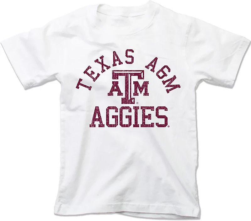 Wes & Willy Youth Texas A&M Arch Over Logo T-shirt