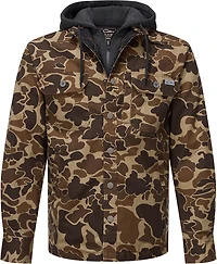 Drake Men's Campfire Canvas Camo Shacket