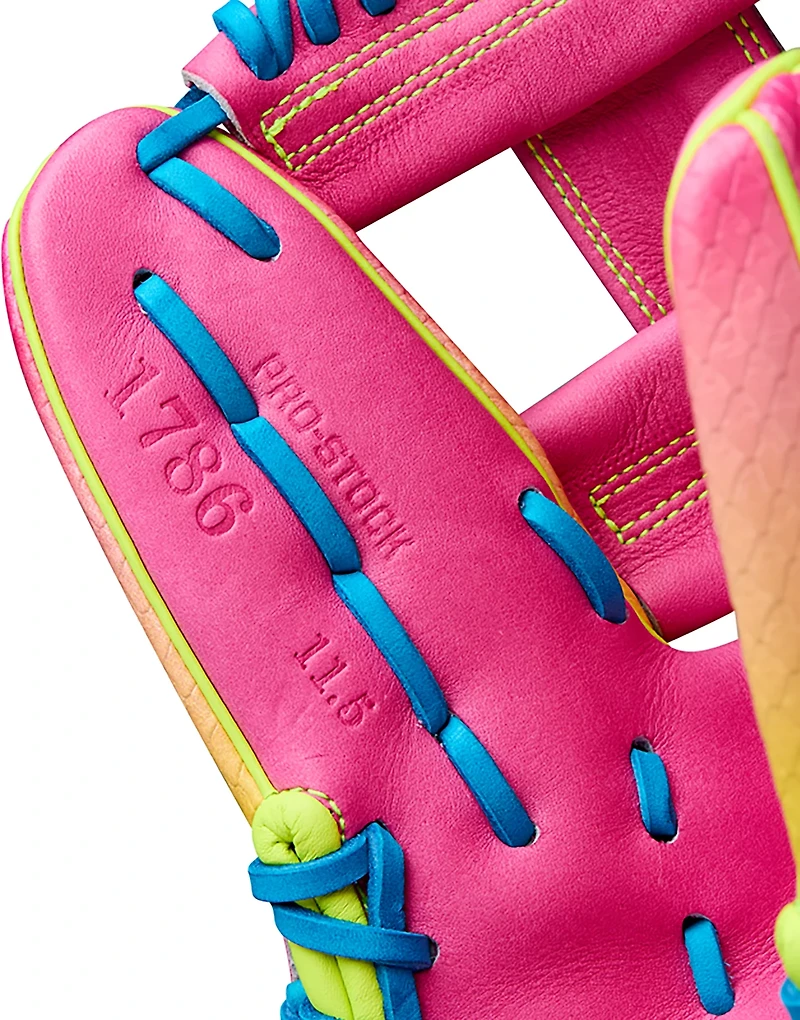 Wilson A2000 1786 with SuperSnakeSkin Baseball Fielding Glove 11.5"