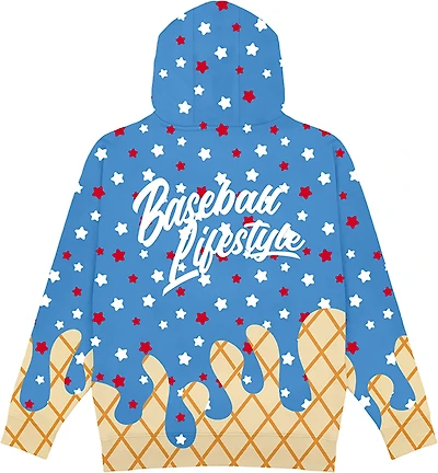 Baseball Lifestyle 101 Youth Ice Cream Hoodie