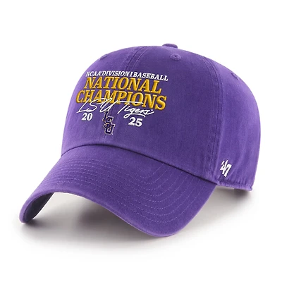47 Brand LSU Tigers 2025 Men's College World Series National Champions Clean Up Cap