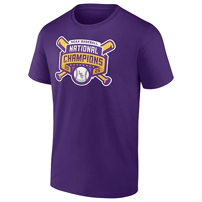 Fanatics Men's LSU Tigers College World Series Official Champions Short Sleeve T-Shirt