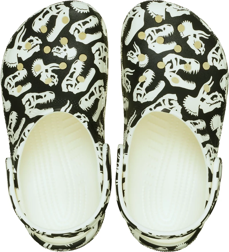 Crocs Kids' Classic Glow Dino Clogs