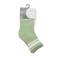 BCG Boys' Varsity Stripes Quarter Length Socks 2 Pack