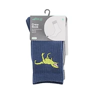 BCG Boys' Dino Varsity Crew Socks 2 Pack