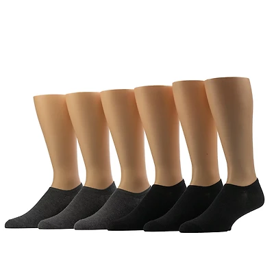 BCG Men's Ultimate Hidden No Show Socks 6 Pack