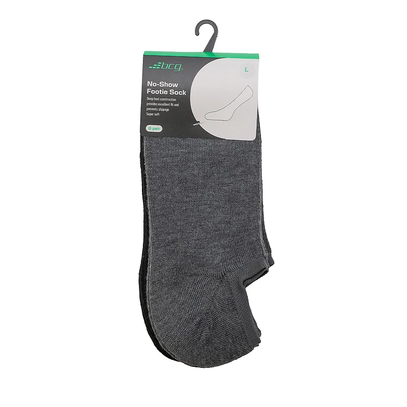 BCG Men's Ultimate Hidden No Show Socks 6 Pack