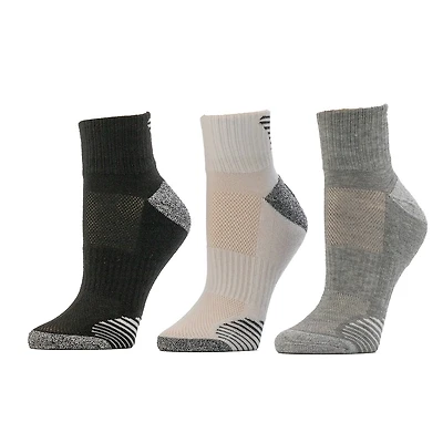 BCG Women's Athletic Quarter Length Socks 3 Pack
