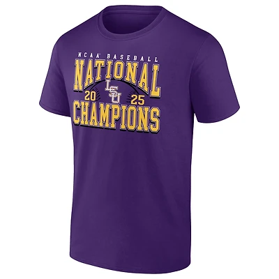 Fanatics Men's LSU Tigers College World Series Champions Schedule Short Sleeve T-Shirt