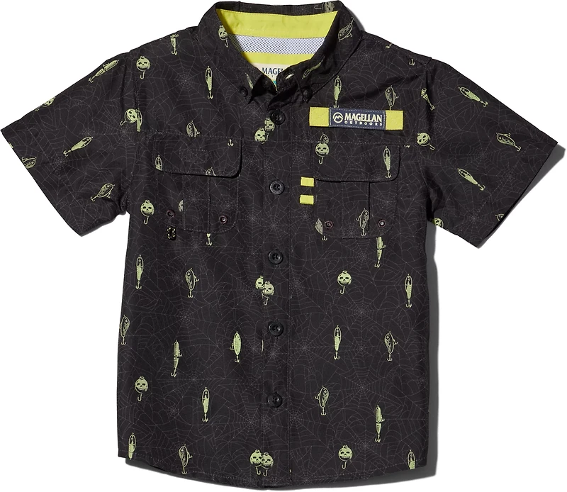 Magellan Outdoors Toddler Boys' Laguna Madre Halloween Tangled Lures Fishing Shirt