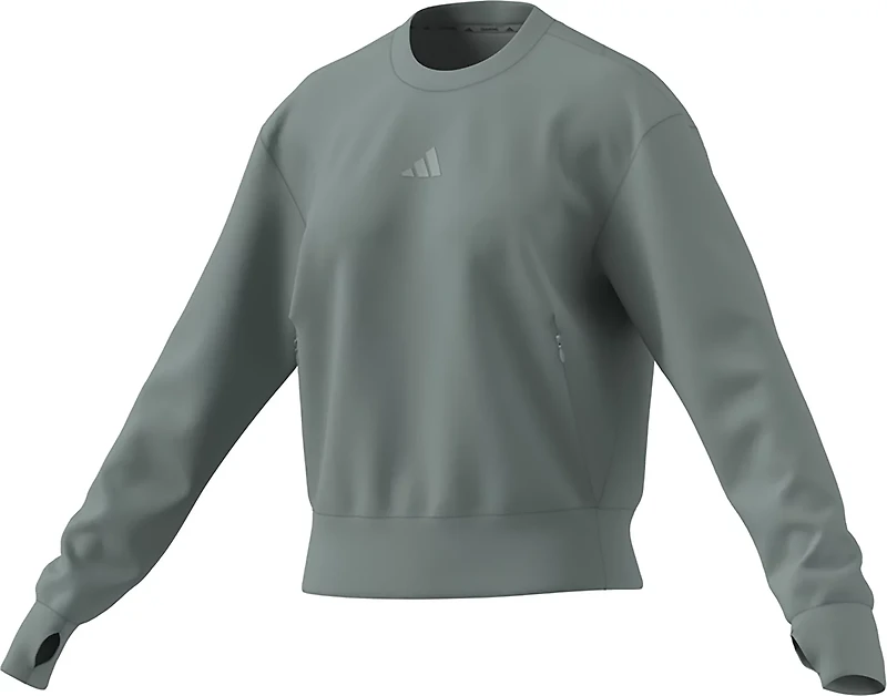 adidas Women's D4T Warm-Up Crewneck Sweatshirt