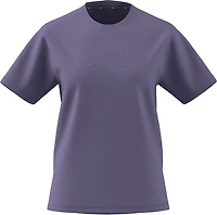adidas Women's Cursive Wordmark Graphic T-shirt