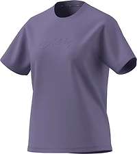 adidas Women's Cursive Wordmark Graphic T-shirt