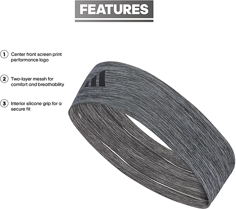 adidas Women's Alphaskin 3 Athletic Headband