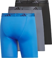 adidas Men's Performance Microfiber Boxer Briefs 3-Pack