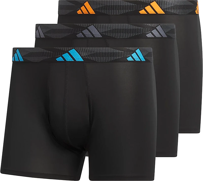 adidas Men's Performance Microfiber Trunk Briefs 3-Pack