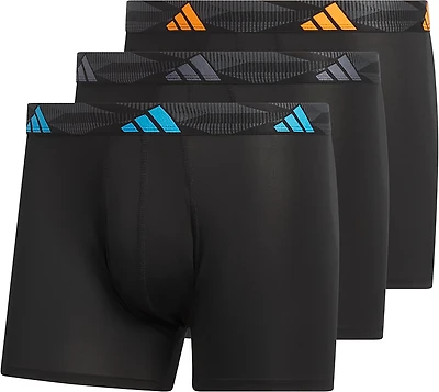 adidas Men's Performance Microfiber Trunk Briefs 3-Pack