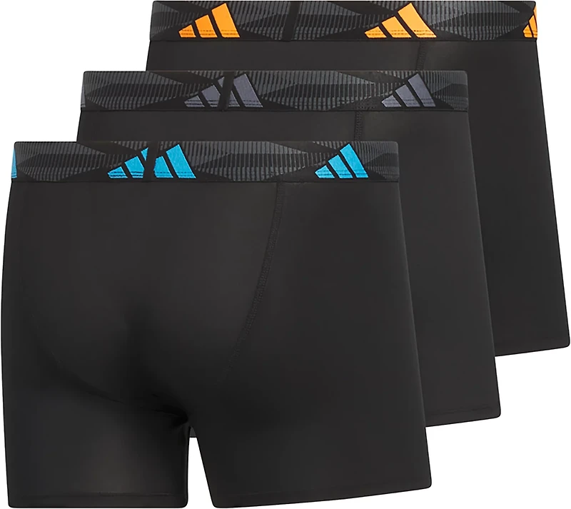 adidas Men's Performance Microfiber Trunk Briefs 3-Pack
