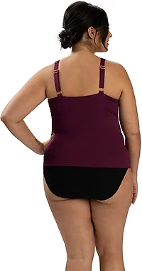 Dolfin Women's Solid Wrap Tankini