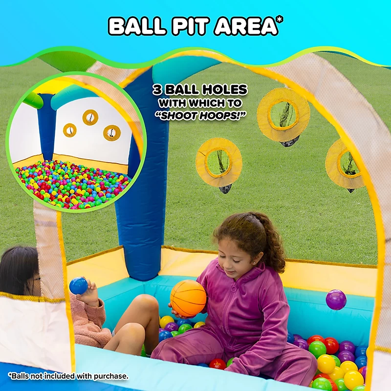 Sportspower My First Jump 'n Slide Bounce House with Ball Pit