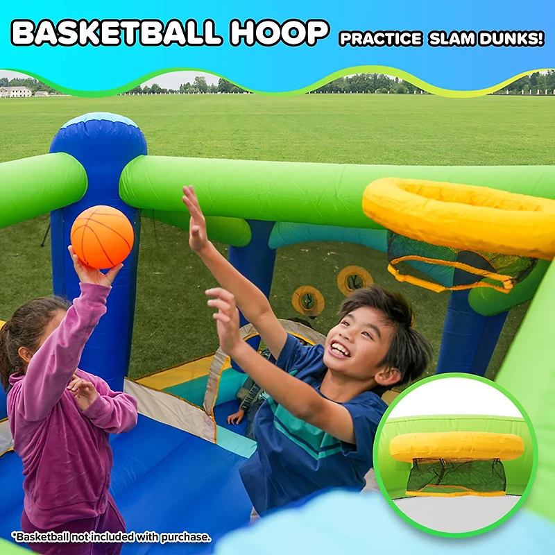 Sportspower My First Jump 'n Slide Bounce House with Ball Pit