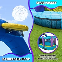 Sportspower Whack-A-Play Bounce House and Basketball Hoop