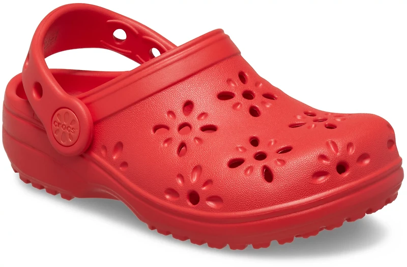 Crocs Kids' Classic Floral Cut Out Clog TD