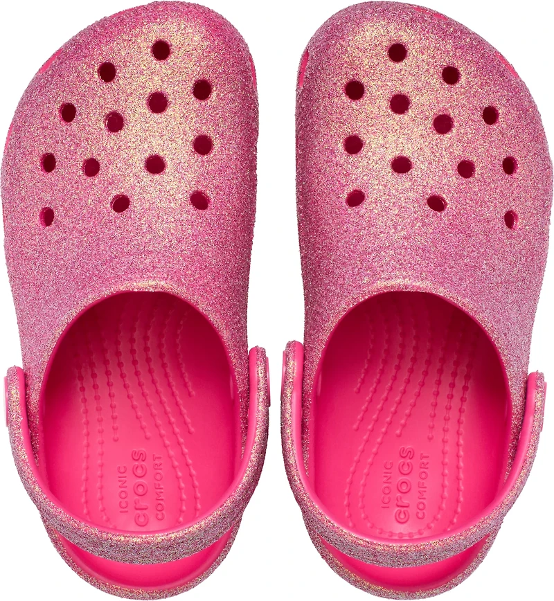 Crocs Kids' Iridescent Glitter Clog TD
