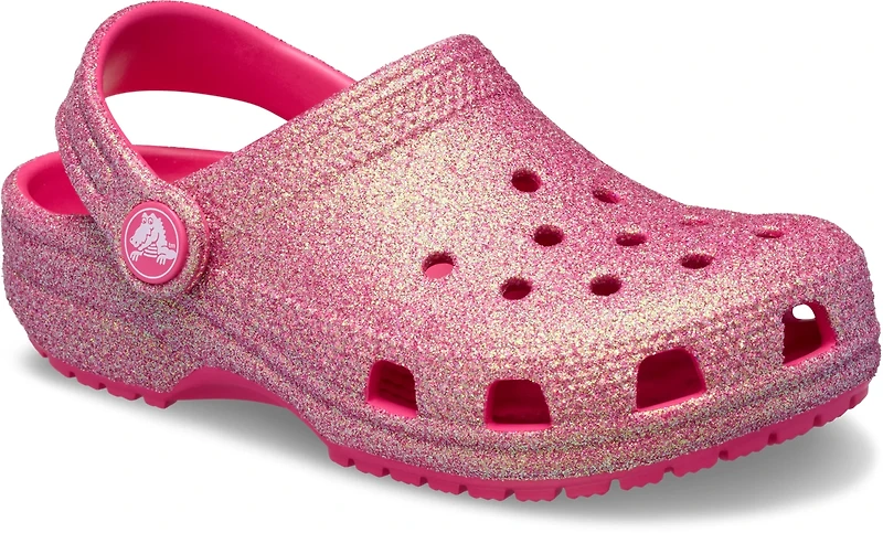 Crocs Kids' Iridescent Glitter Clog TD