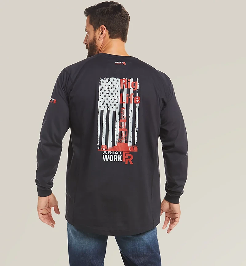 Ariat Men's Flame Resistant Air Rig Life Graphic T-shirt